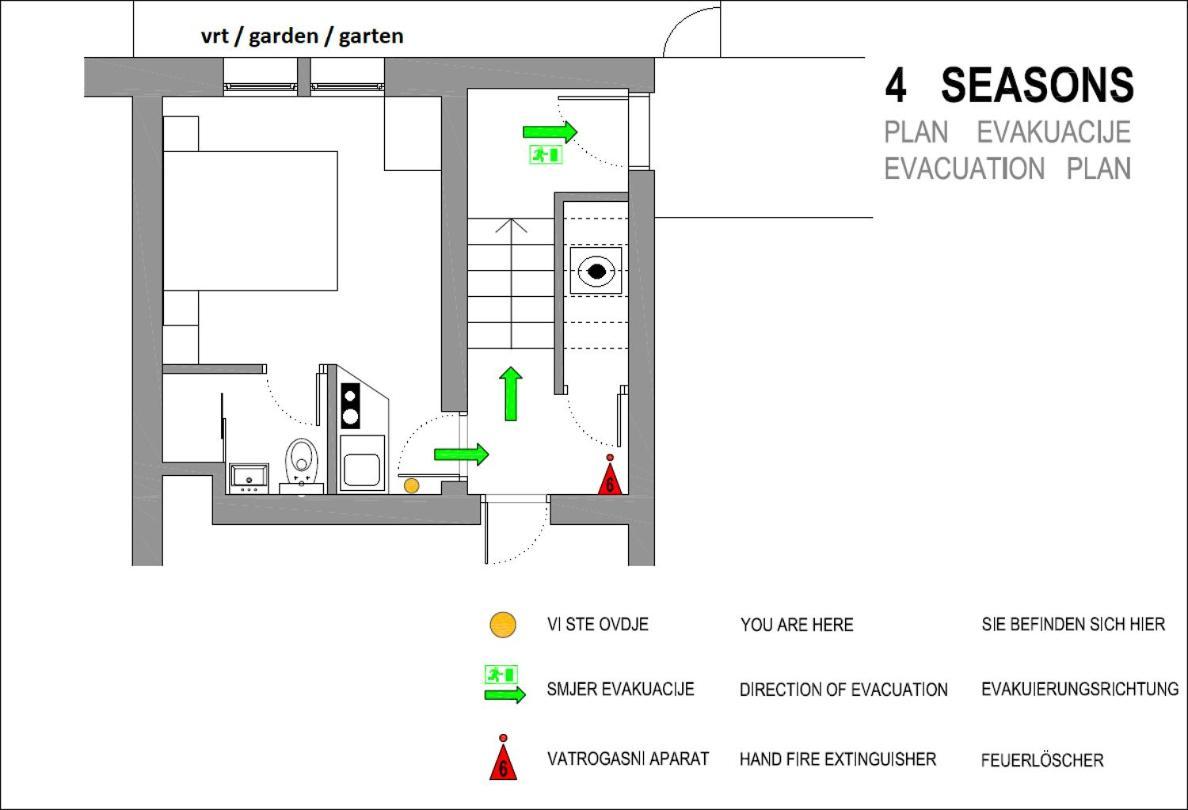 Ferienwohnung 4 Seasons Split Exterior foto